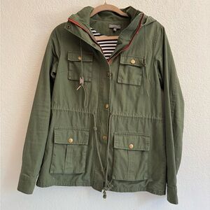 Green Hooded Utility Jacket
